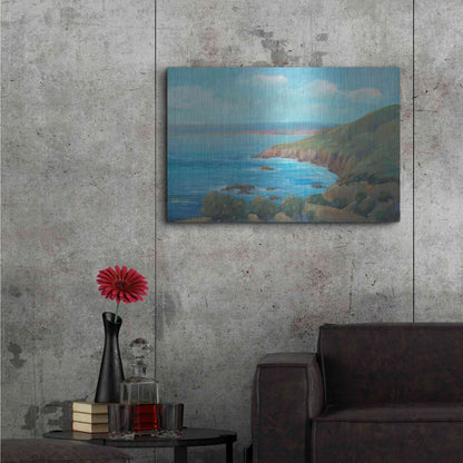 Luxe Metal Art 'Rocky Coastline I' by Tim O'Toole, Metal Wall Art,36x24