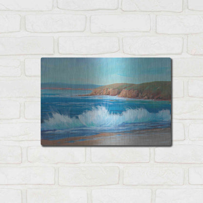 Luxe Metal Art 'Rocky Coastline II' by Tim O'Toole, Metal Wall Art,16x12