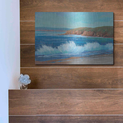 Luxe Metal Art 'Rocky Coastline II' by Tim O'Toole, Metal Wall Art,16x12