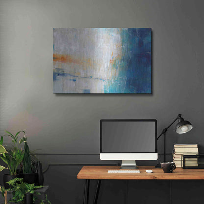 Luxe Metal Art 'Blue Grotto I' by Tim O'Toole, Metal Wall Art,36x24