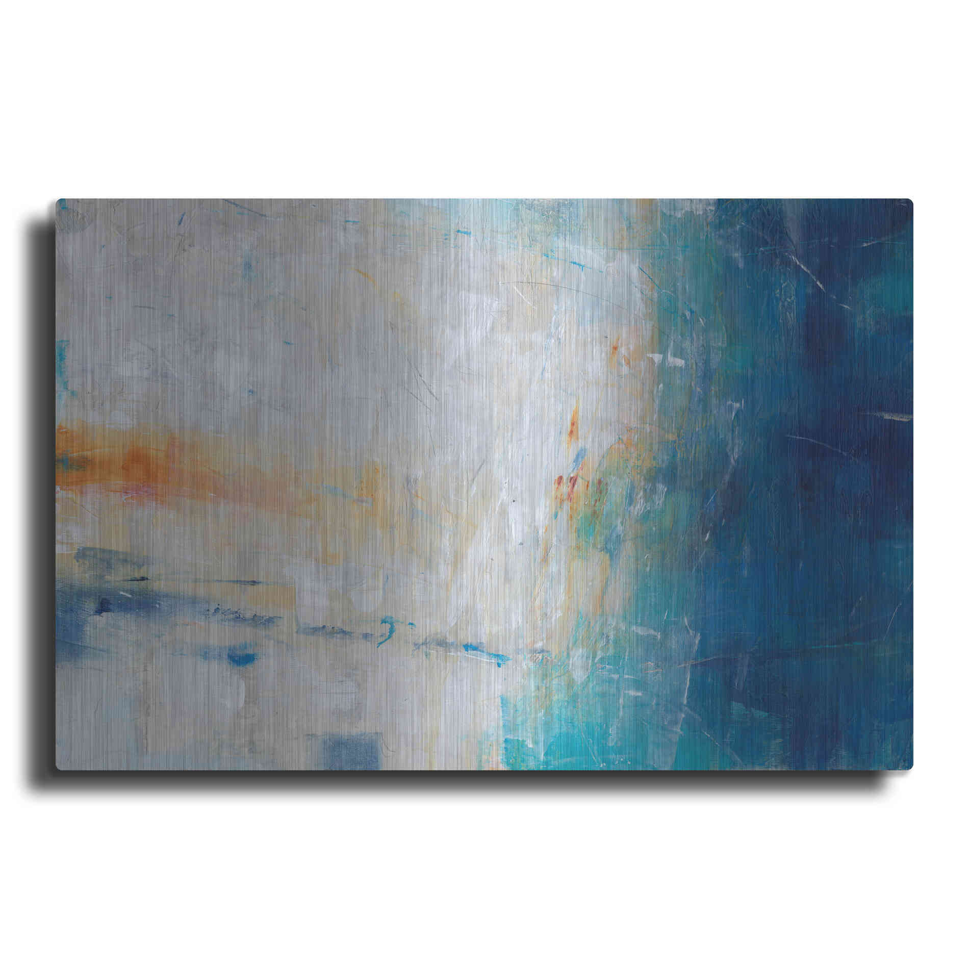 Luxe Metal Art 'Blue Grotto I' by Tim O'Toole, Metal Wall Art
