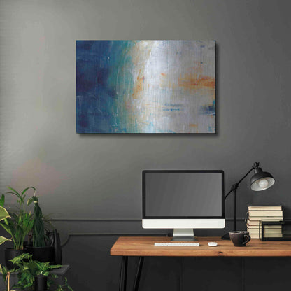 Luxe Metal Art 'Blue Grotto II' by Tim O'Toole, Metal Wall Art,36x24