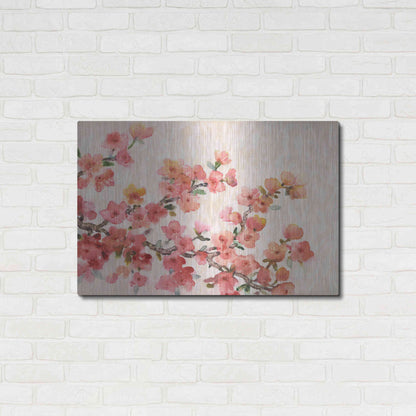 Luxe Metal Art 'Cherry Blossom Composition II' by Tim O'Toole, Metal Wall Art,36x24
