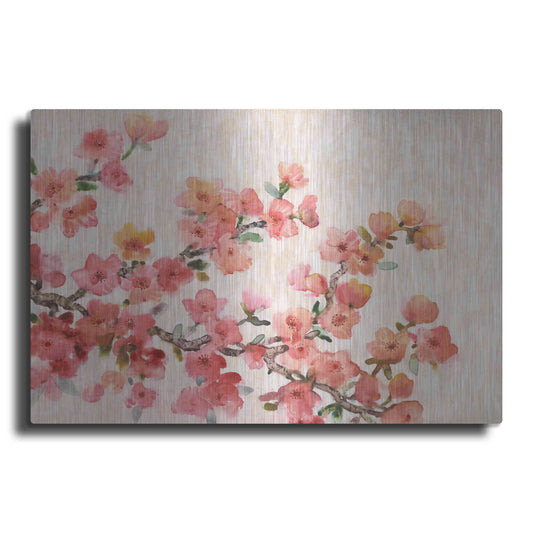 Luxe Metal Art 'Cherry Blossom Composition II' by Tim O'Toole, Metal Wall Art