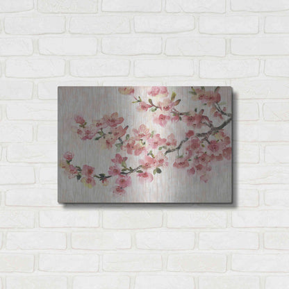 Luxe Metal Art 'Cherry Blossom Composition I' by Tim O'Toole, Metal Wall Art,24x16