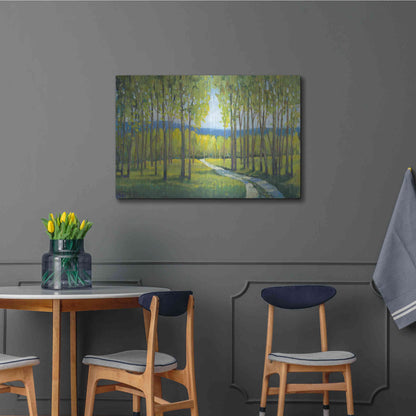 Luxe Metal Art 'Morning Stroll I' by Tim O'Toole, Metal Wall Art,36x24