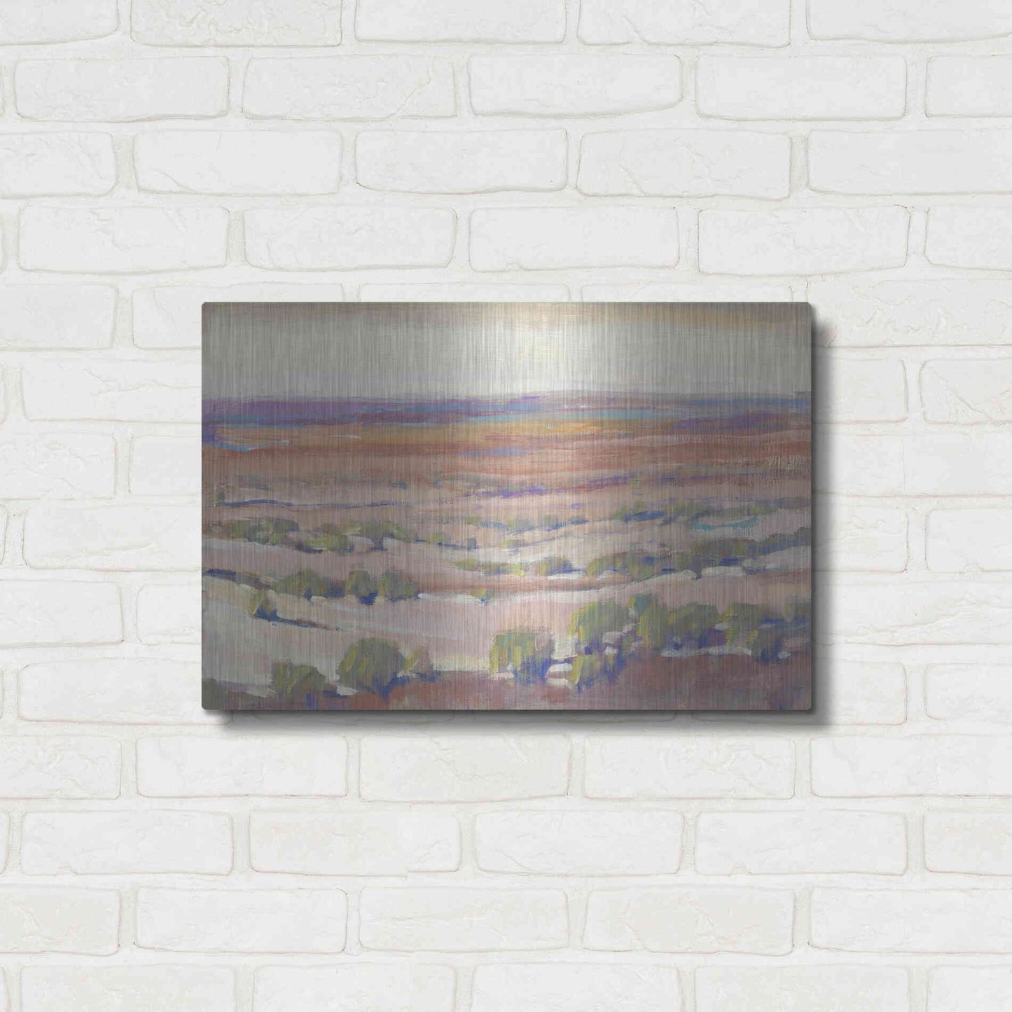 Luxe Metal Art 'High Desert Pastels I' by Tim O'Toole, Metal Wall Art,24x16