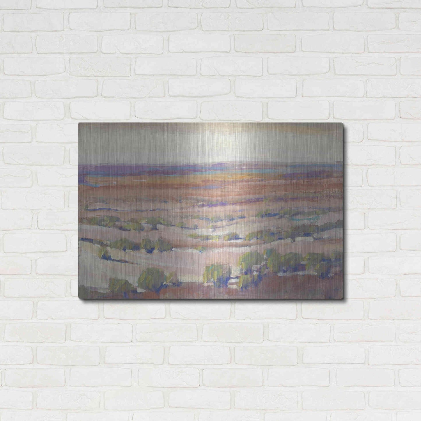 Luxe Metal Art 'High Desert Pastels I' by Tim O'Toole, Metal Wall Art,36x24