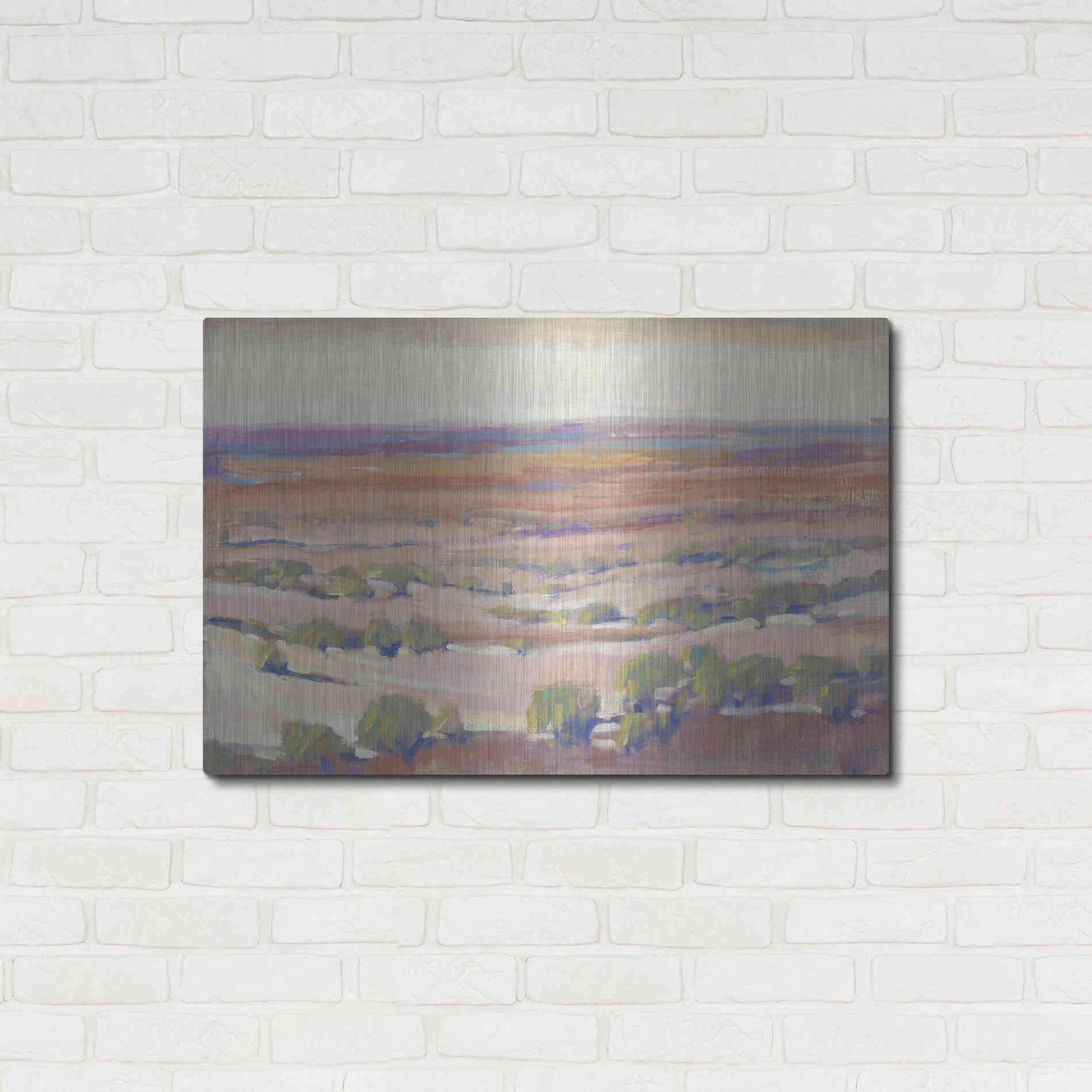 Luxe Metal Art 'High Desert Pastels I' by Tim O'Toole, Metal Wall Art,36x24