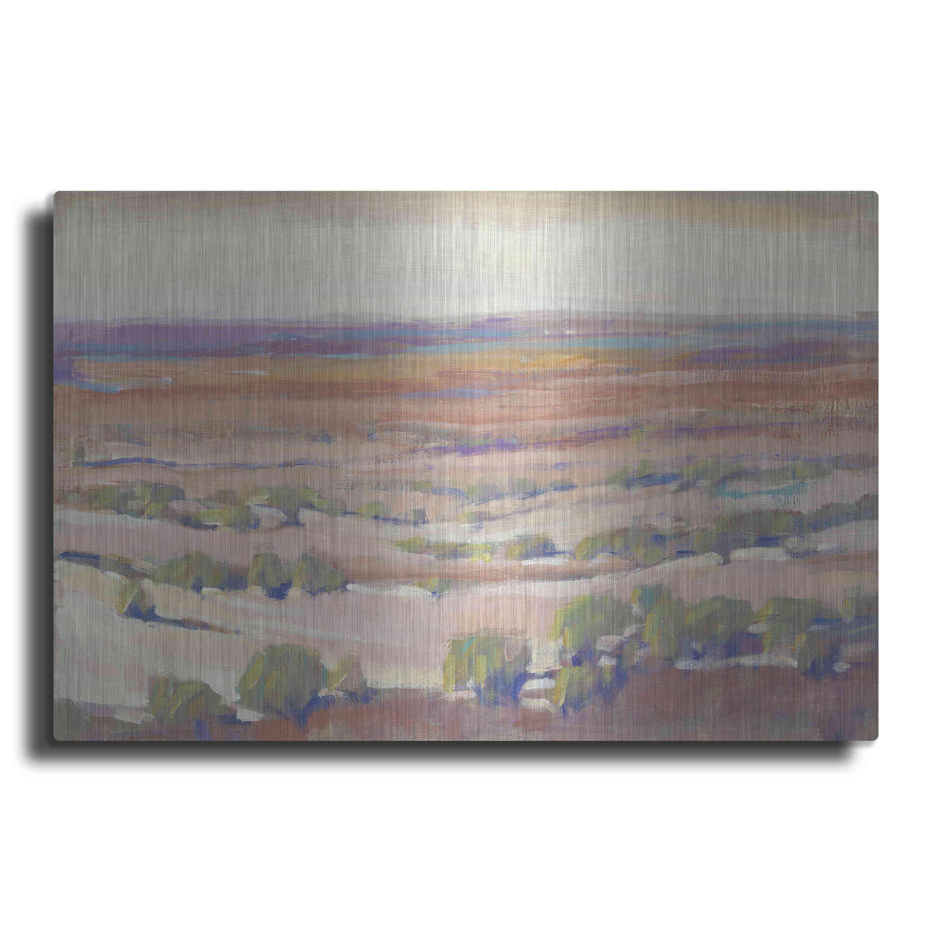 Luxe Metal Art 'High Desert Pastels I' by Tim O'Toole, Metal Wall Art