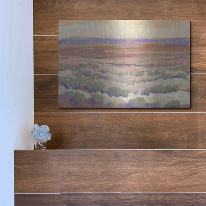 Luxe Metal Art 'High Desert Pastels II' by Tim O'Toole, Metal Wall Art,16x12