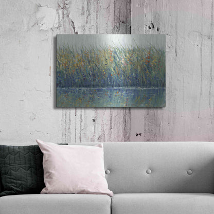 Luxe Metal Art 'Wildflower Reflection I' by Tim O'Toole, Metal Wall Art,36x24