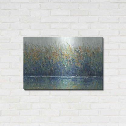 Luxe Metal Art 'Wildflower Reflection II' by Tim O'Toole, Metal Wall Art,36x24
