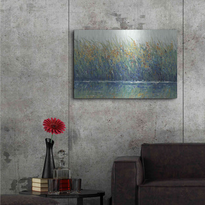 Luxe Metal Art 'Wildflower Reflection II' by Tim O'Toole, Metal Wall Art,36x24