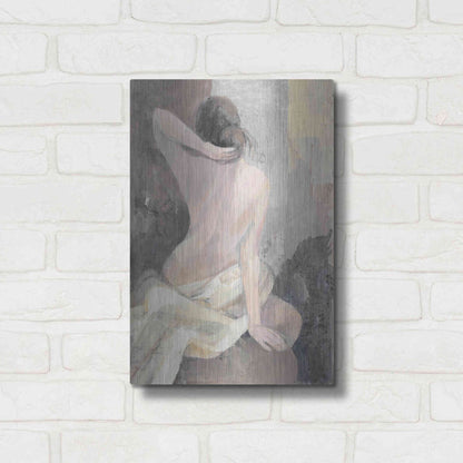 Luxe Metal Art 'After the Bath I' by Albena Hristova, Metal Wall Art,12x16