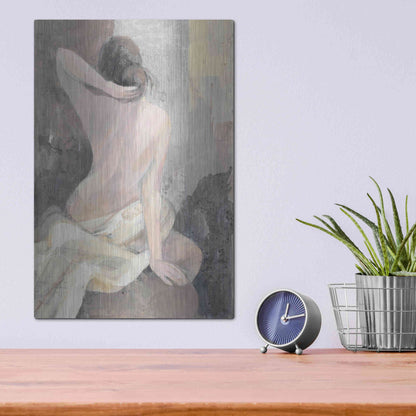 Luxe Metal Art 'After the Bath I' by Albena Hristova, Metal Wall Art,12x16