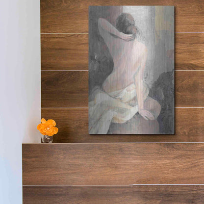 Luxe Metal Art 'After the Bath I' by Albena Hristova, Metal Wall Art,12x16