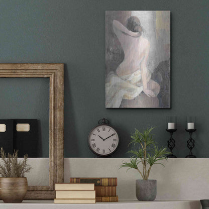 Luxe Metal Art 'After the Bath I' by Albena Hristova, Metal Wall Art,12x16