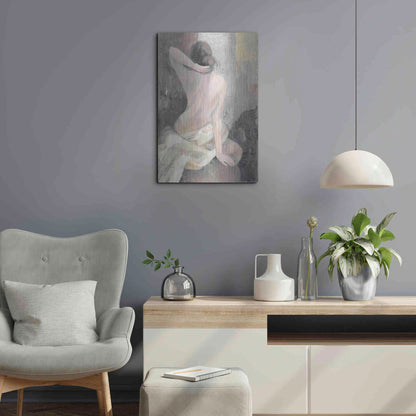 Luxe Metal Art 'After the Bath I' by Albena Hristova, Metal Wall Art,16x24