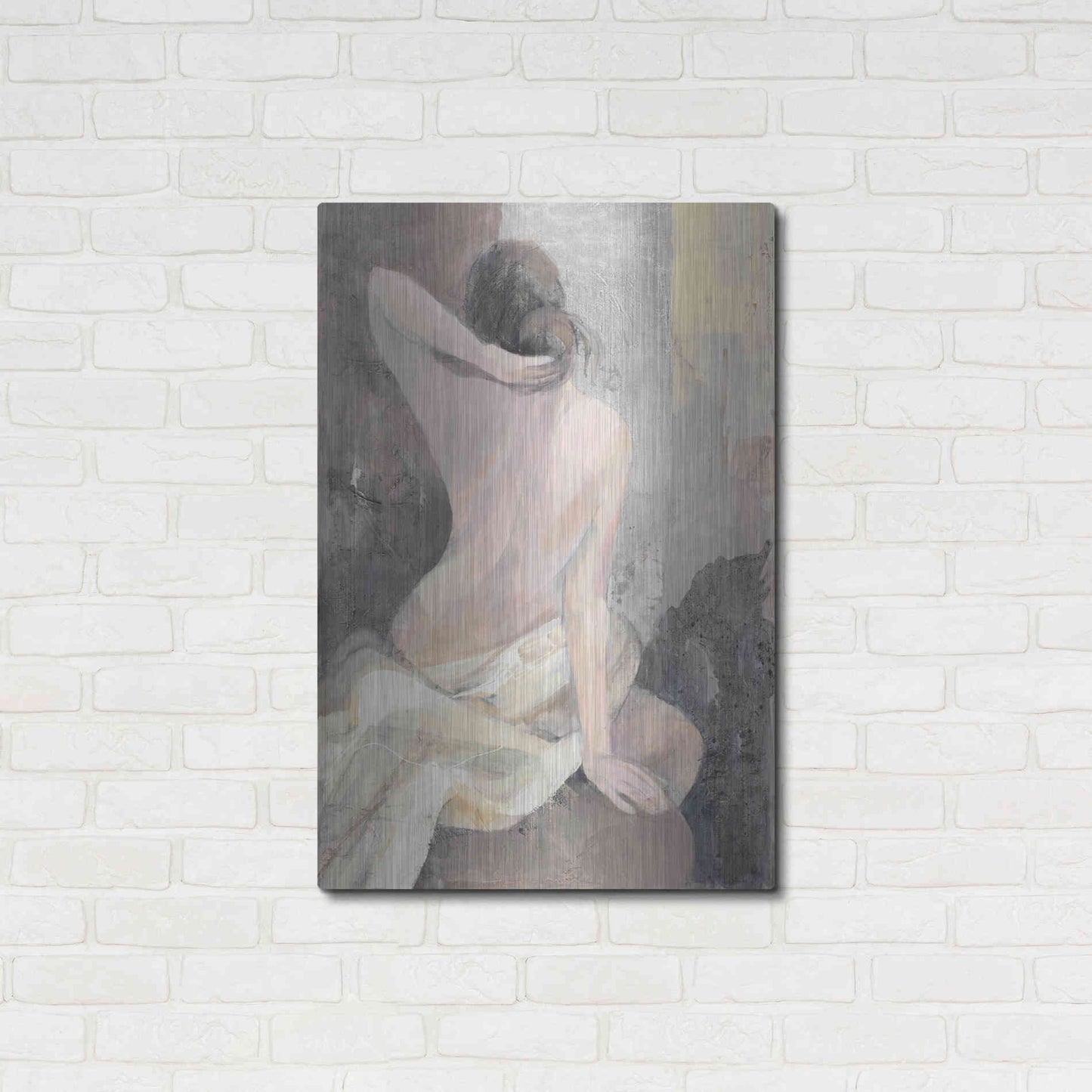 Luxe Metal Art 'After the Bath I' by Albena Hristova, Metal Wall Art,24x36