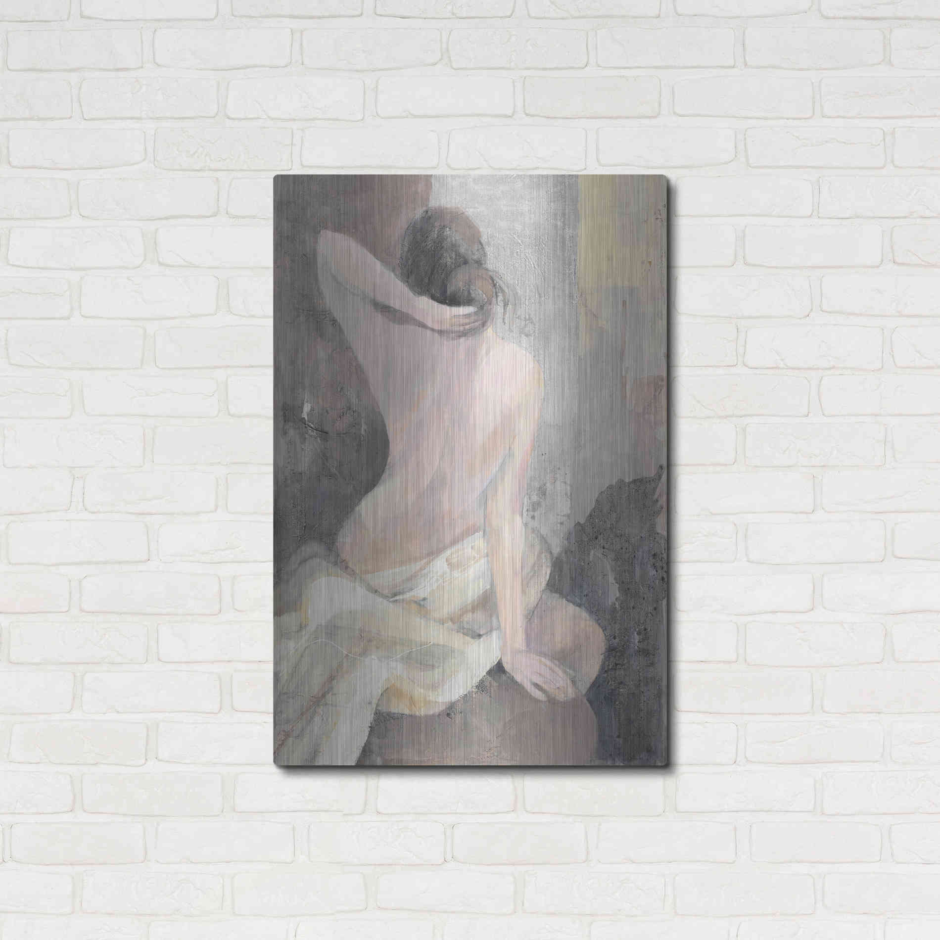 Luxe Metal Art 'After the Bath I' by Albena Hristova, Metal Wall Art,24x36