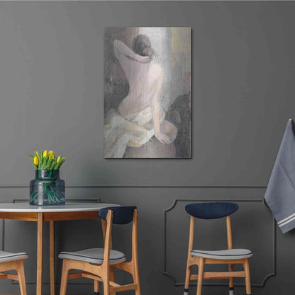 Luxe Metal Art 'After the Bath I' by Albena Hristova, Metal Wall Art,24x36