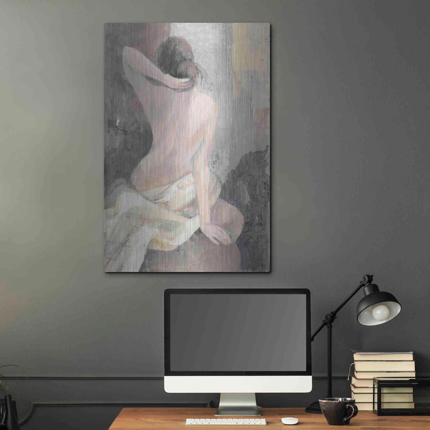 Luxe Metal Art 'After the Bath I' by Albena Hristova, Metal Wall Art,24x36