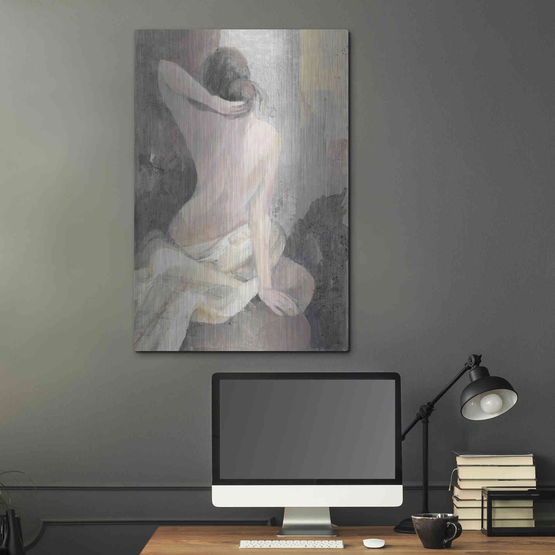 Luxe Metal Art 'After the Bath I' by Albena Hristova, Metal Wall Art,24x36