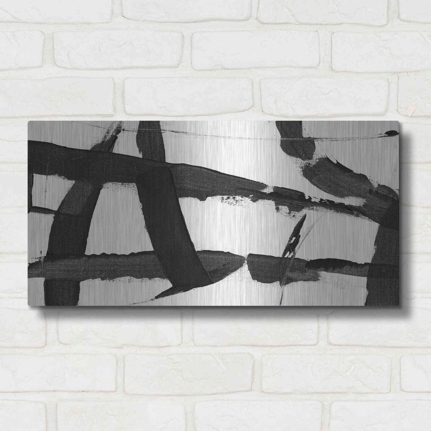 Luxe Metal Art 'Obsidian Harmony II' by Tim O'Toole, Metal Wall Art,24x12