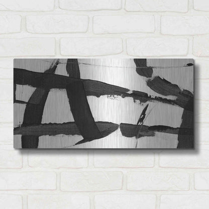 Luxe Metal Art 'Obsidian Harmony II' by Tim O'Toole, Metal Wall Art,24x12