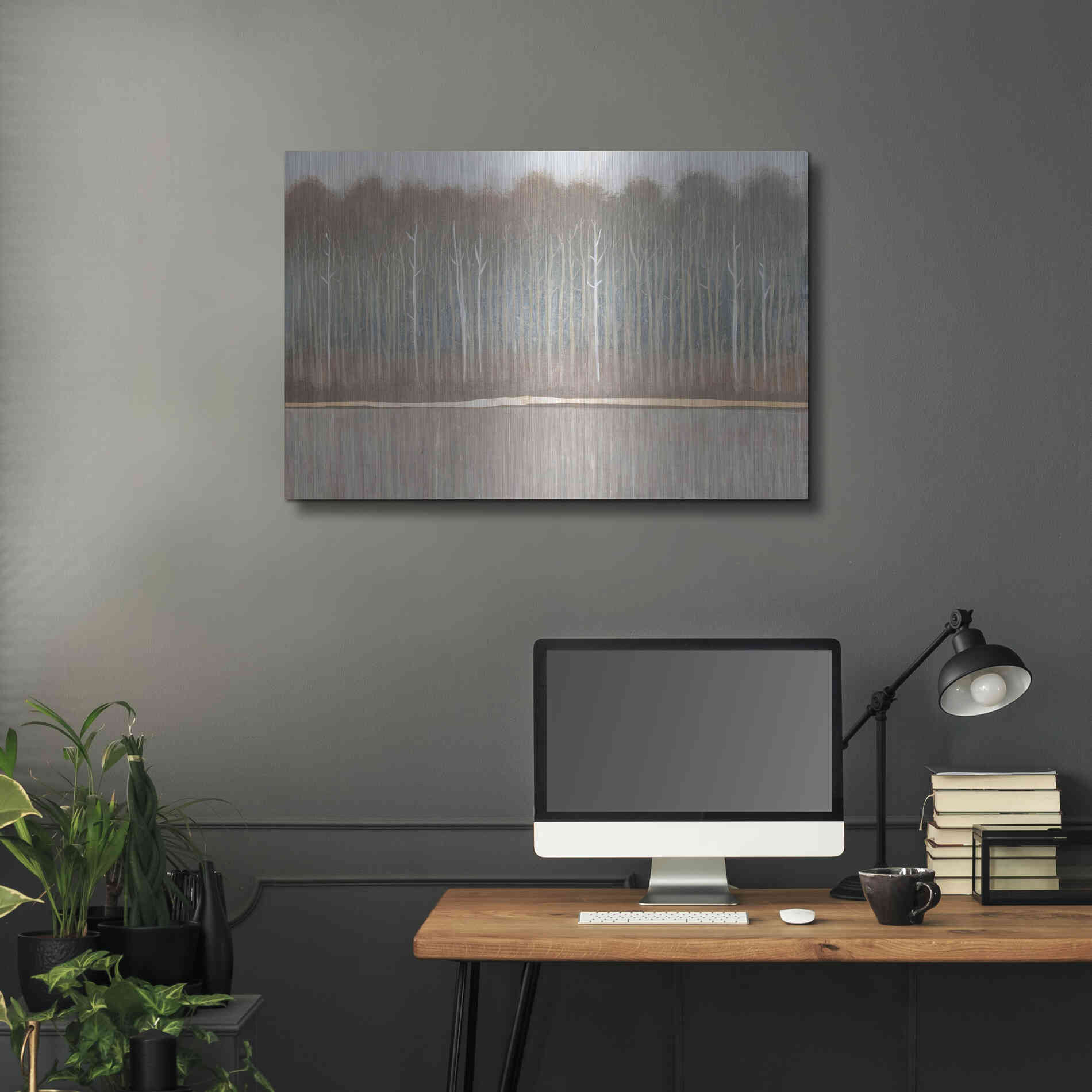 Luxe Metal Art 'Along the River Bank II' by Tim O'Toole, Metal Wall Art,36x24