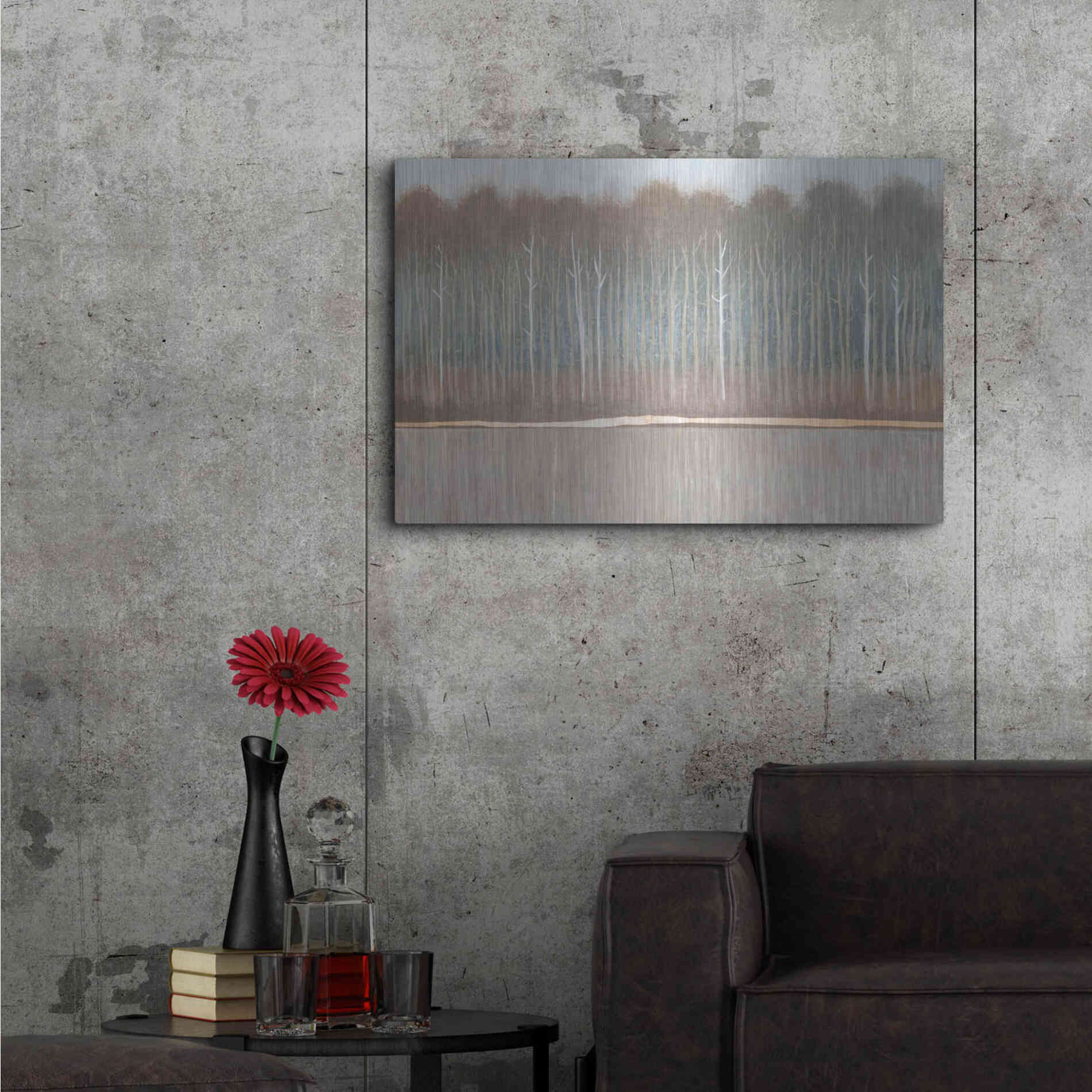 Luxe Metal Art 'Along the River Bank II' by Tim O'Toole, Metal Wall Art,36x24