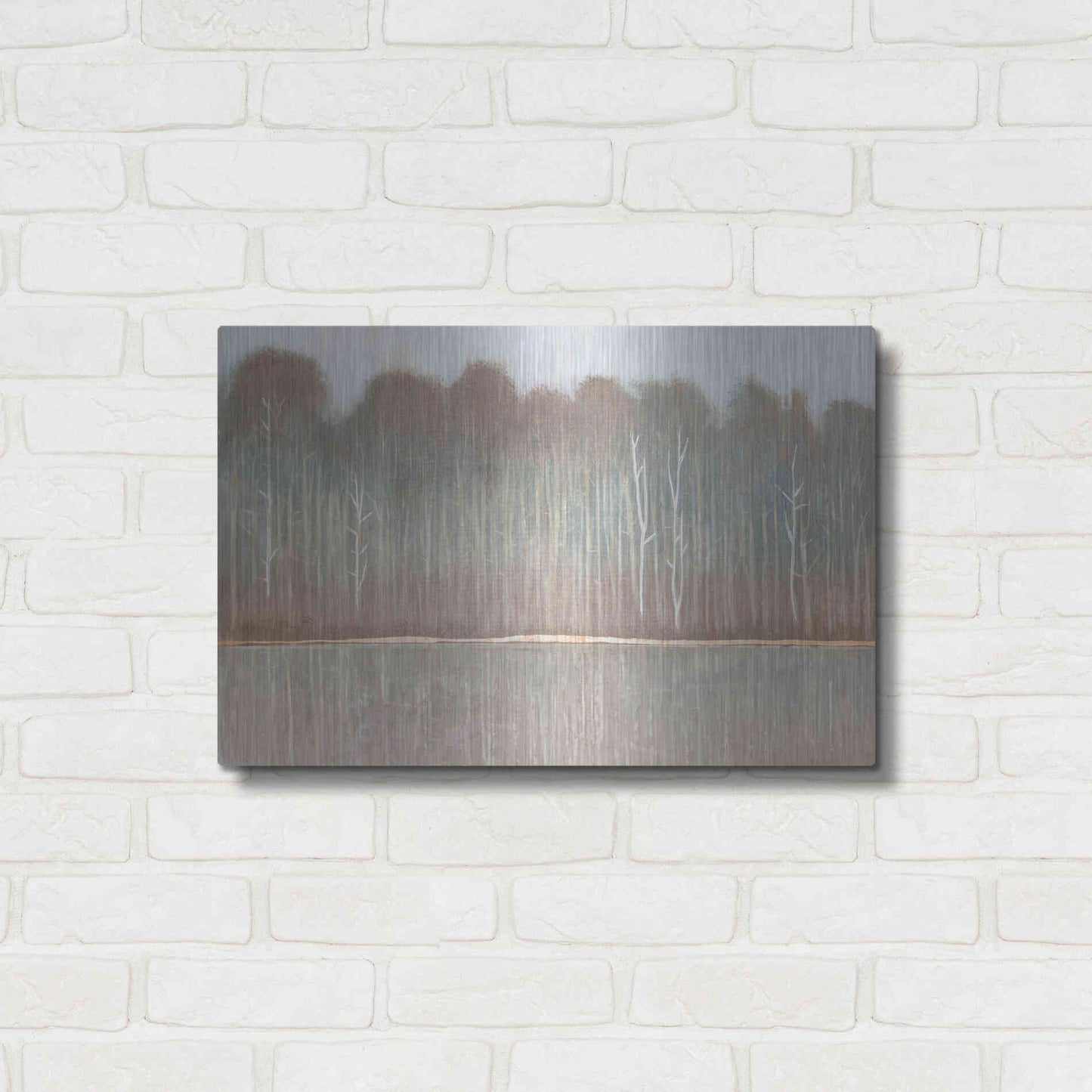 Luxe Metal Art 'Along the River Bank I' by Tim O'Toole, Metal Wall Art,24x16