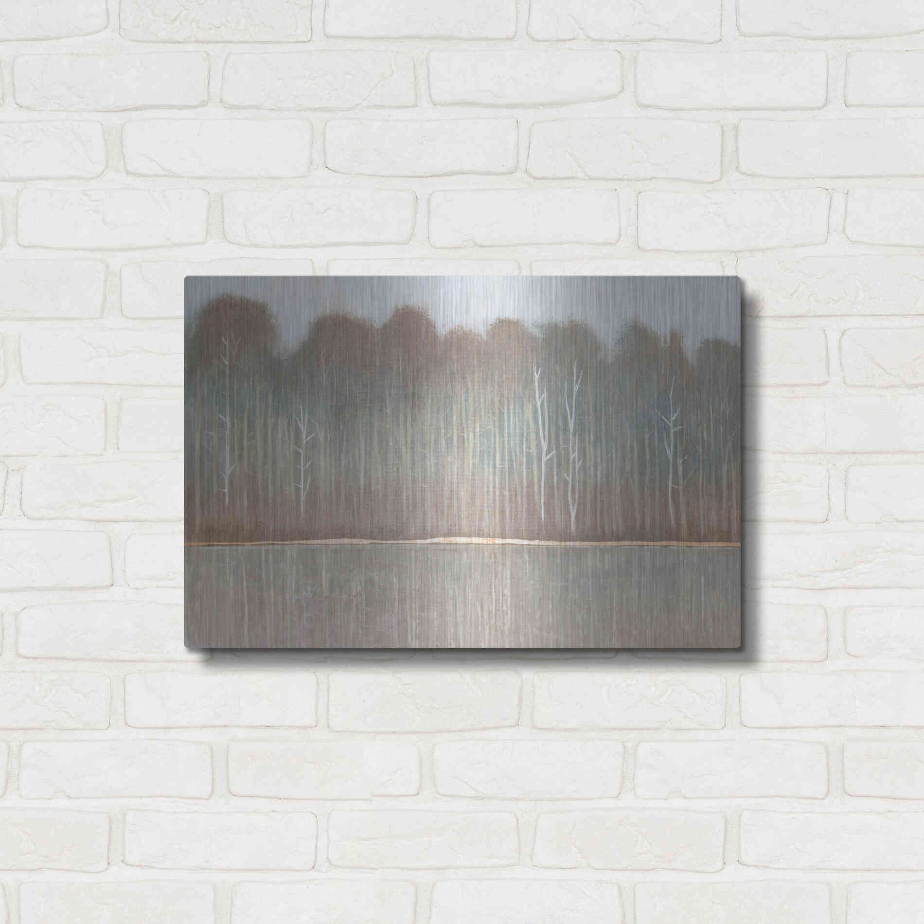 Luxe Metal Art 'Along the River Bank I' by Tim O'Toole, Metal Wall Art,24x16