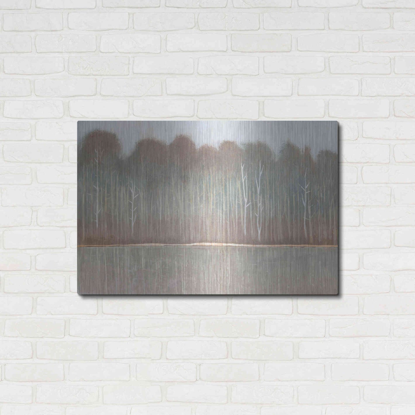 Luxe Metal Art 'Along the River Bank I' by Tim O'Toole, Metal Wall Art,36x24