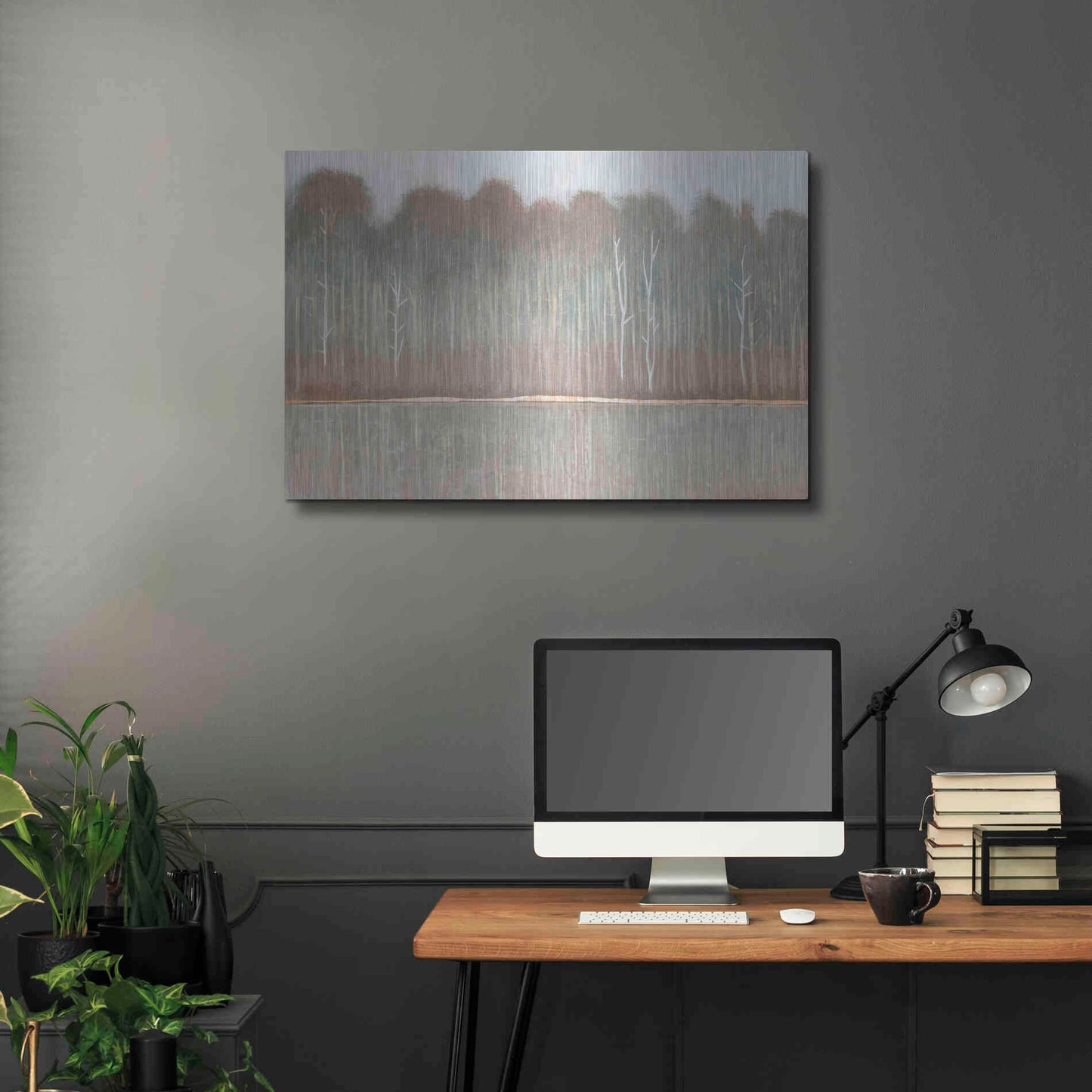 Luxe Metal Art 'Along the River Bank I' by Tim O'Toole, Metal Wall Art,36x24