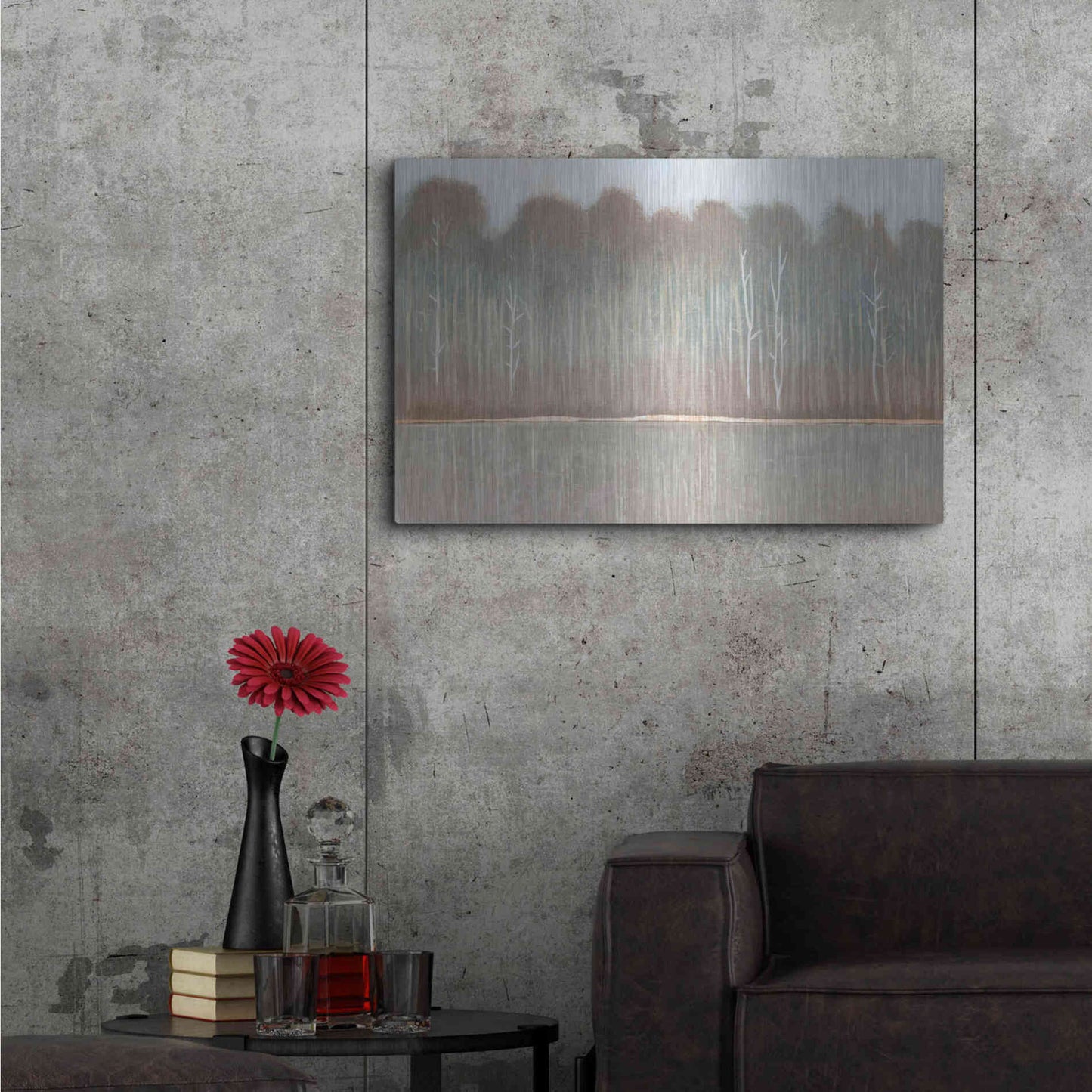 Luxe Metal Art 'Along the River Bank I' by Tim O'Toole, Metal Wall Art,36x24
