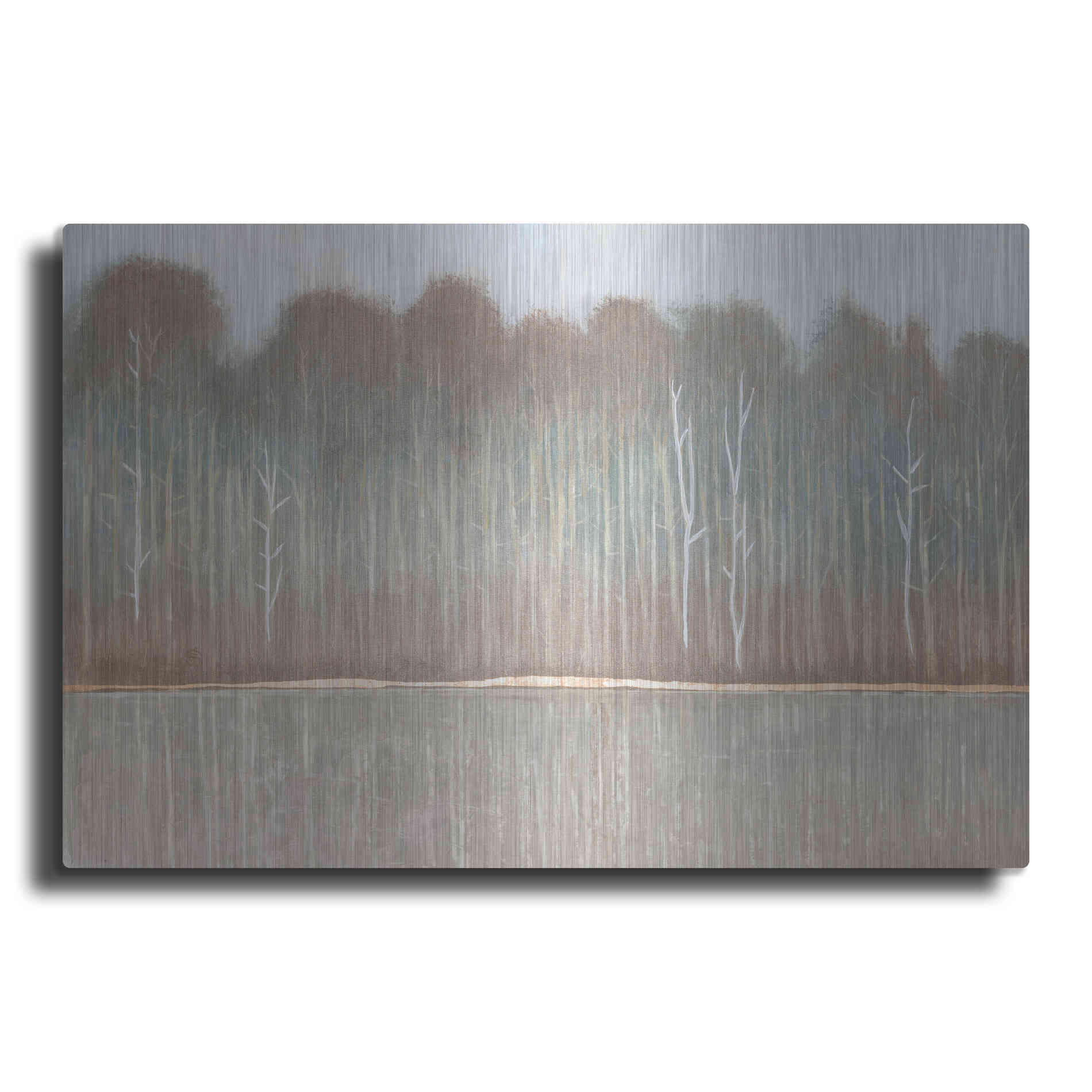 Luxe Metal Art 'Along the River Bank I' by Tim O'Toole, Metal Wall Art