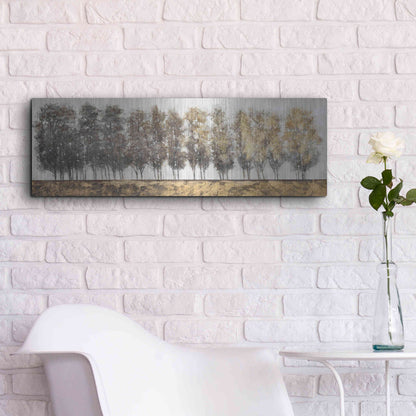 Luxe Metal Art 'Gilt Foliage' by Tim O'Toole, Metal Wall Art,36x12