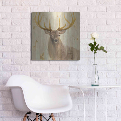 Luxe Metal Art 'Forest King' by Albena Hristova, Metal Wall Art,24x24