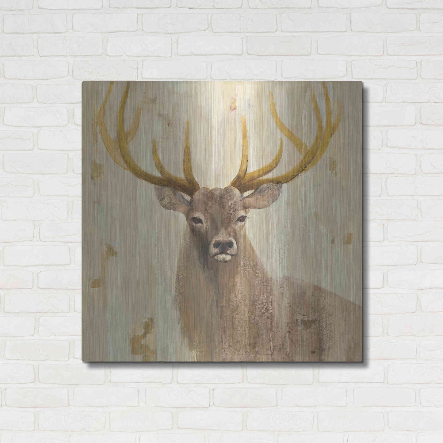 Luxe Metal Art 'Forest King' by Albena Hristova, Metal Wall Art,36x36