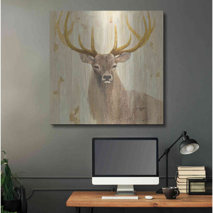 Luxe Metal Art 'Forest King' by Albena Hristova, Metal Wall Art,36x36