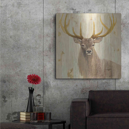 Luxe Metal Art 'Forest King' by Albena Hristova, Metal Wall Art,36x36