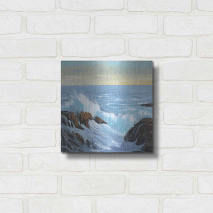 Luxe Metal Art 'Rip Tide II' by Tim O'Toole, Metal Wall Art,12x12