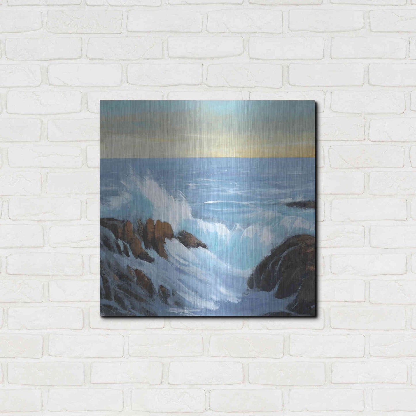 Luxe Metal Art 'Rip Tide II' by Tim O'Toole, Metal Wall Art,24x24