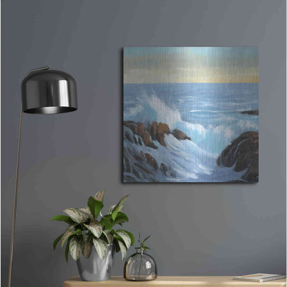 Luxe Metal Art 'Rip Tide II' by Tim O'Toole, Metal Wall Art,24x24