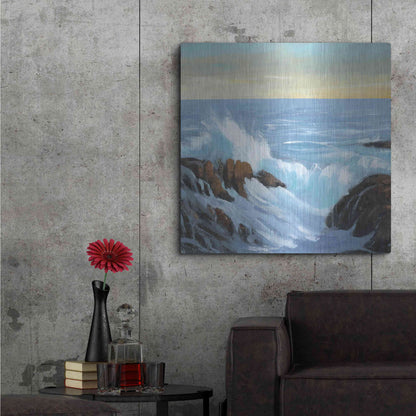 Luxe Metal Art 'Rip Tide II' by Tim O'Toole, Metal Wall Art,36x36