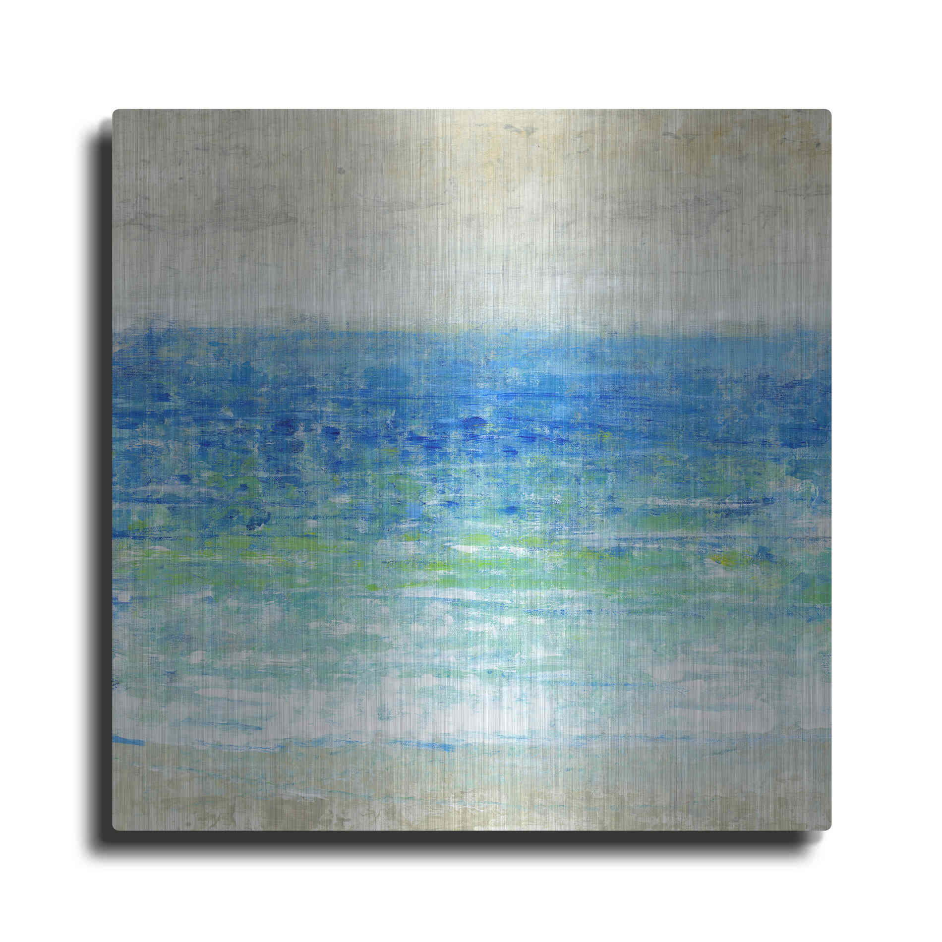Luxe Metal Art 'Ocean Impressions I' by Tim O'Toole, Metal Wall Art