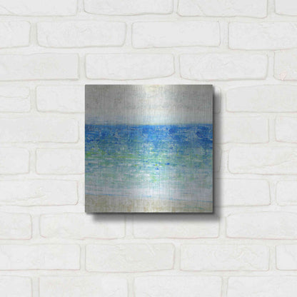 Luxe Metal Art 'Ocean Impressions II' by Tim O'Toole, Metal Wall Art,12x12