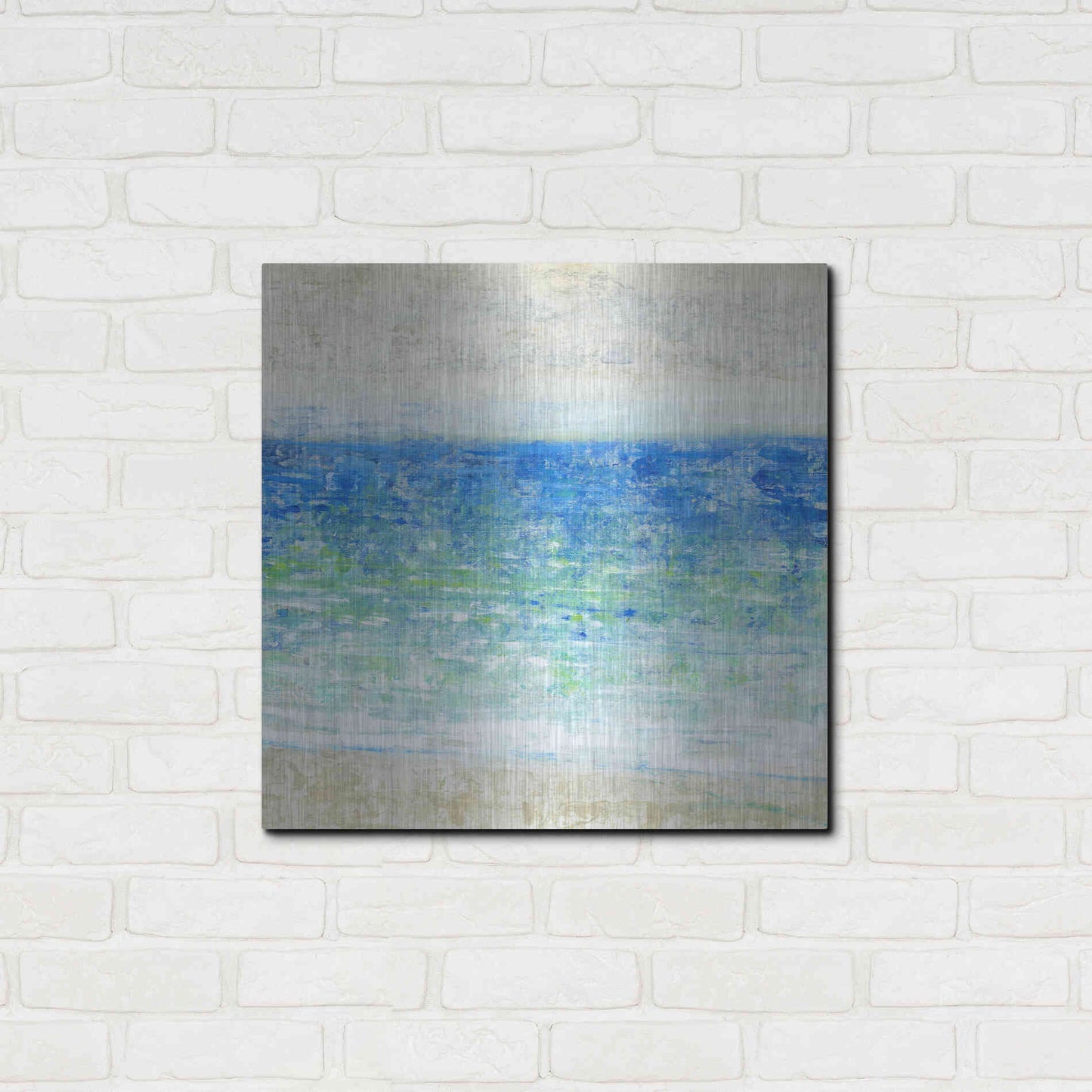 Luxe Metal Art 'Ocean Impressions II' by Tim O'Toole, Metal Wall Art,24x24